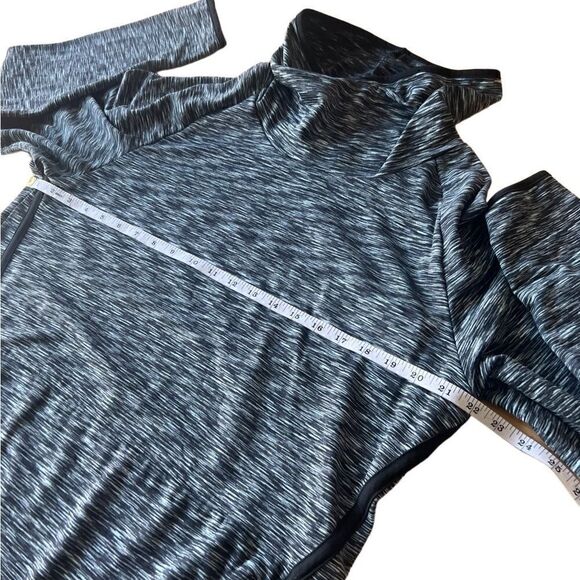 Champion fleece cowl neck pullover black thumb holes size large - Picture 14 of 15